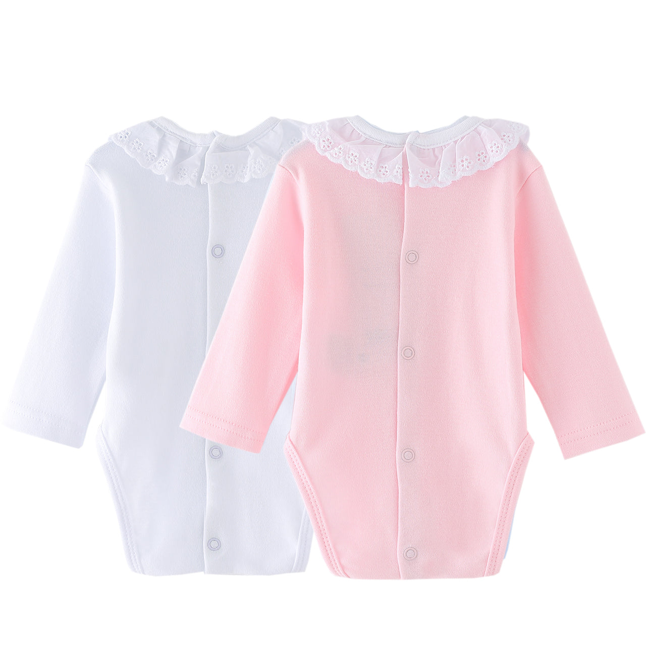 Embroider Collar Bodysuit 2 Pack