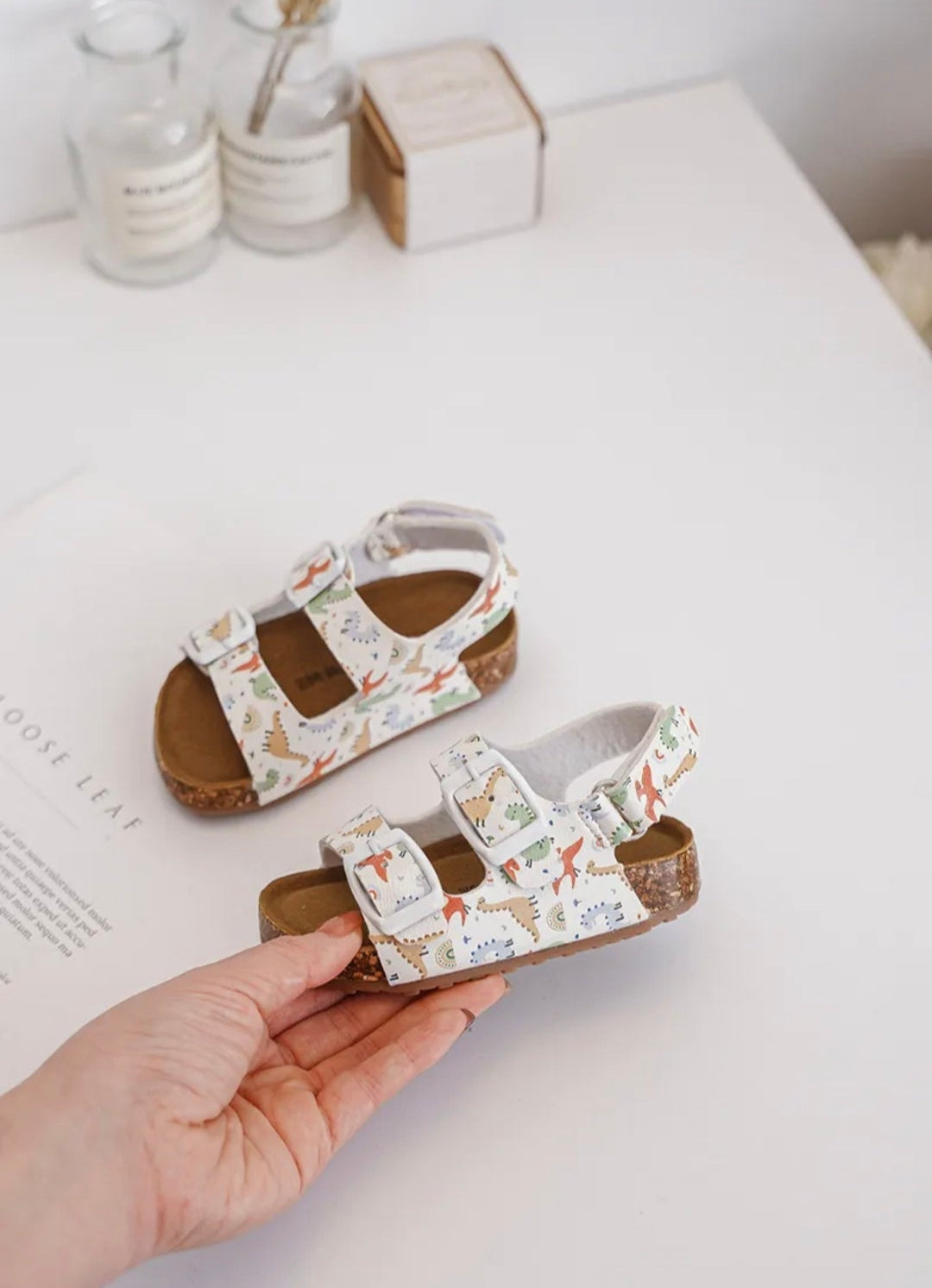 Dinosaur Buckle Sandals