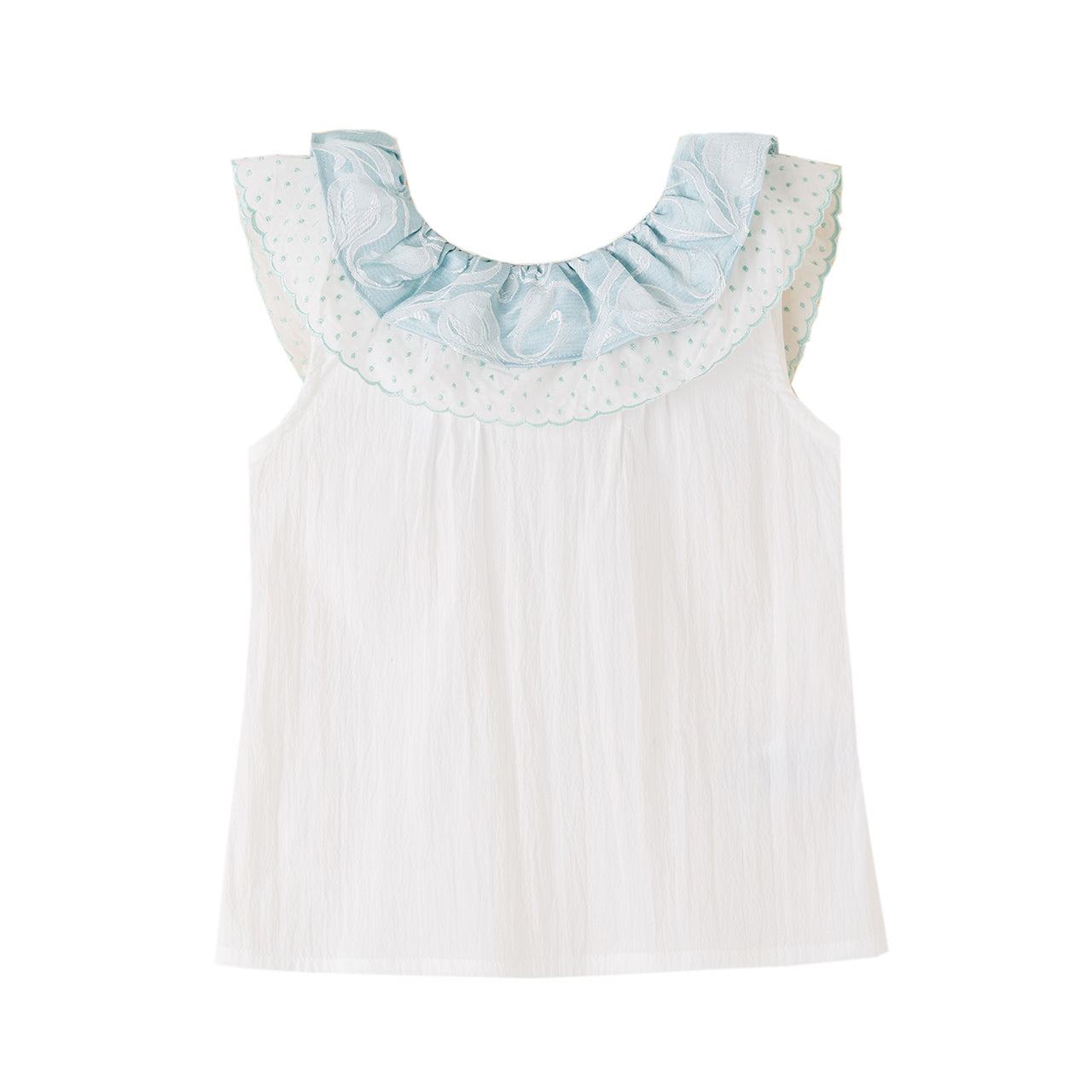 Ruffle Blouse & Shorts Set
