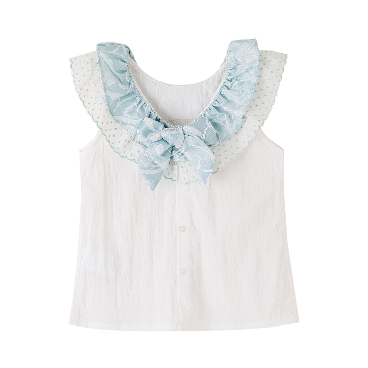 Ruffle Blouse & Shorts Set