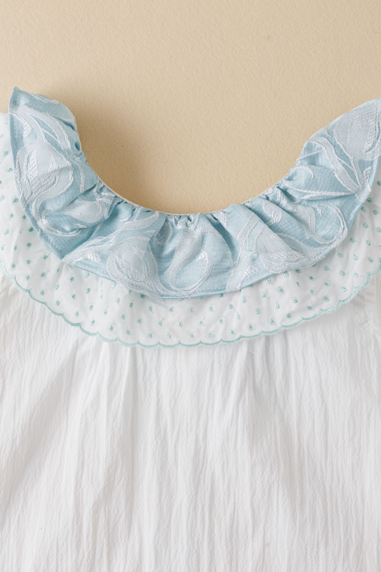 Ruffle Blouse & Shorts Set