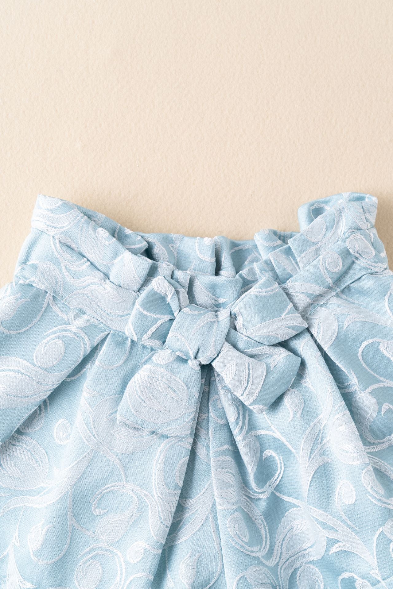 Ruffle Blouse & Shorts Set