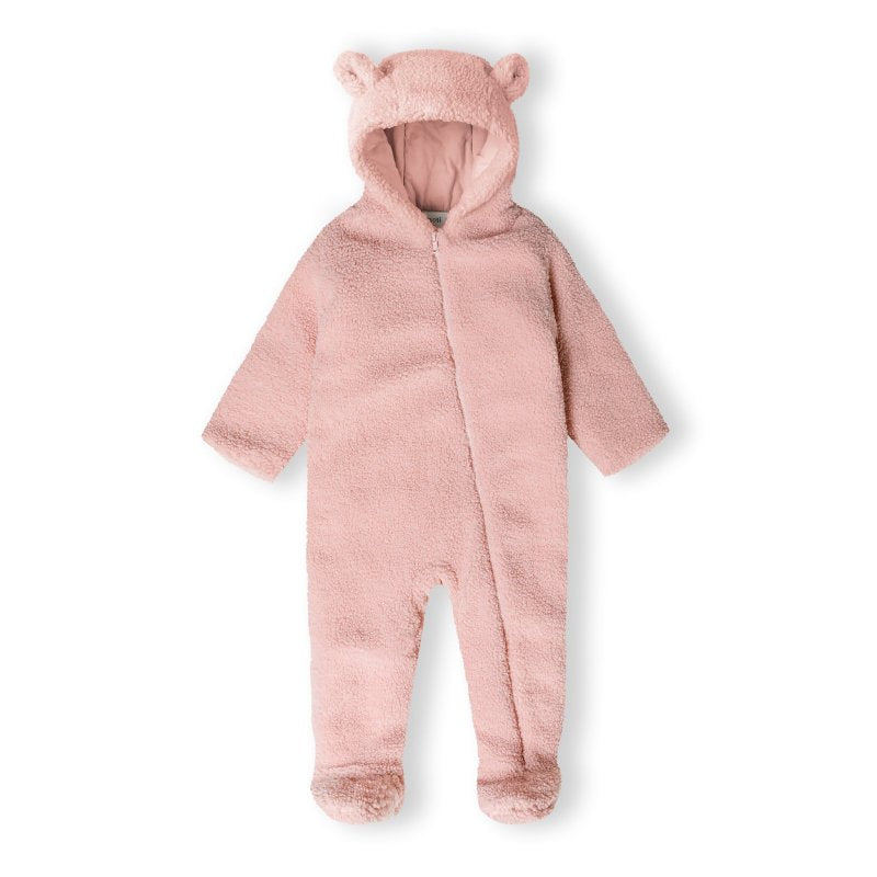 Pink Soft Sherpa Snowsuit
