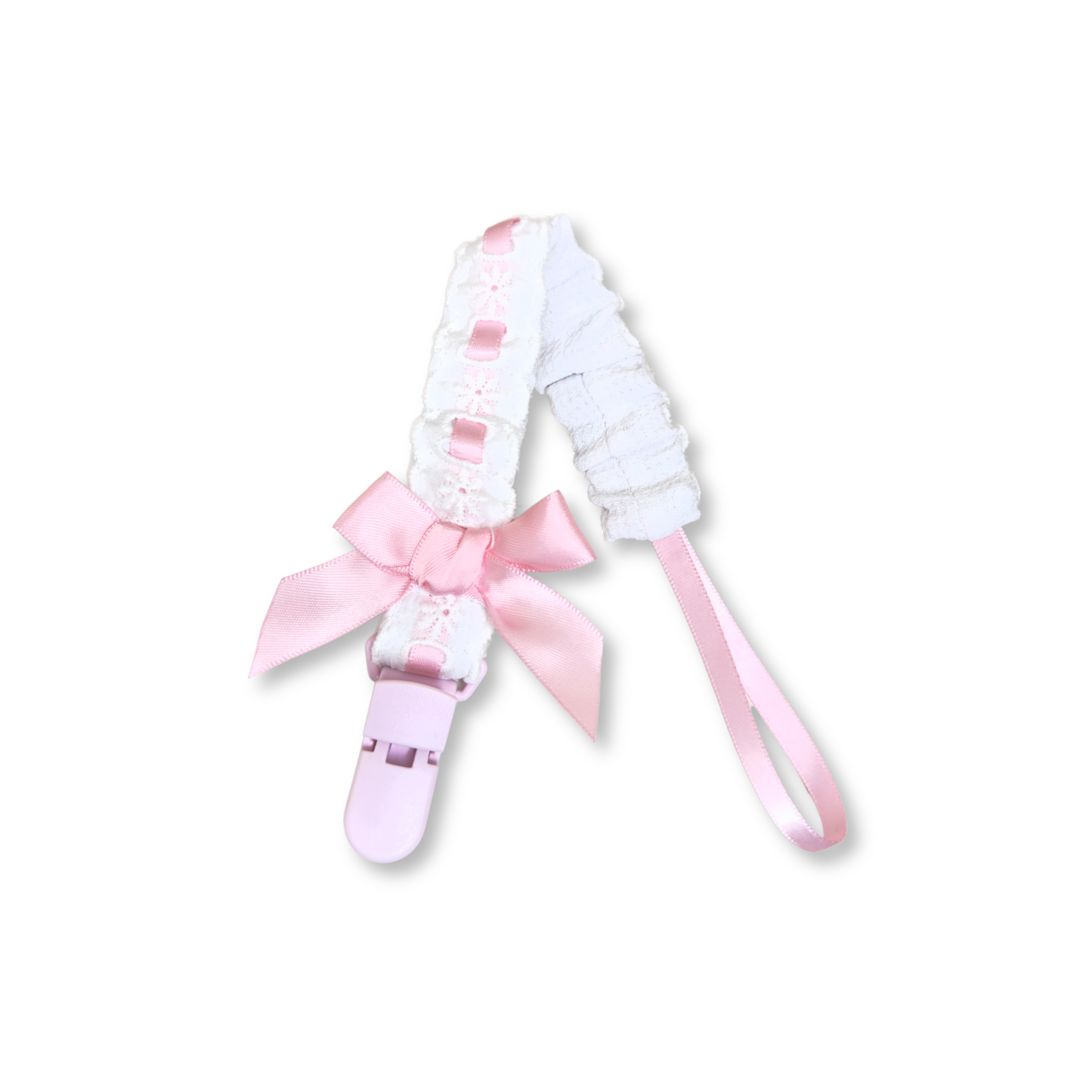 Lace Band Pacifier Clip