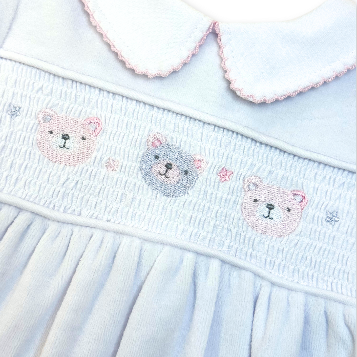 Teddies Velour Sleep-suit