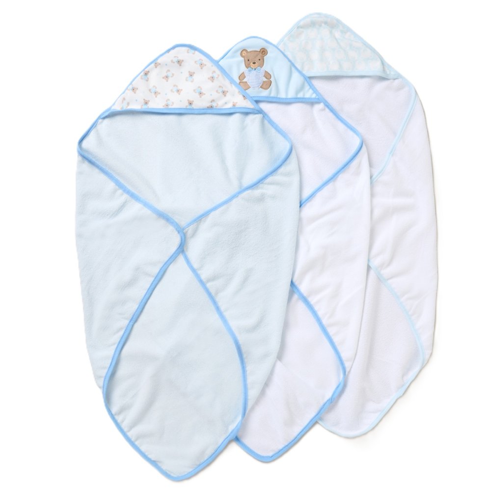 Bear Hooded Towels & Washcloths Set