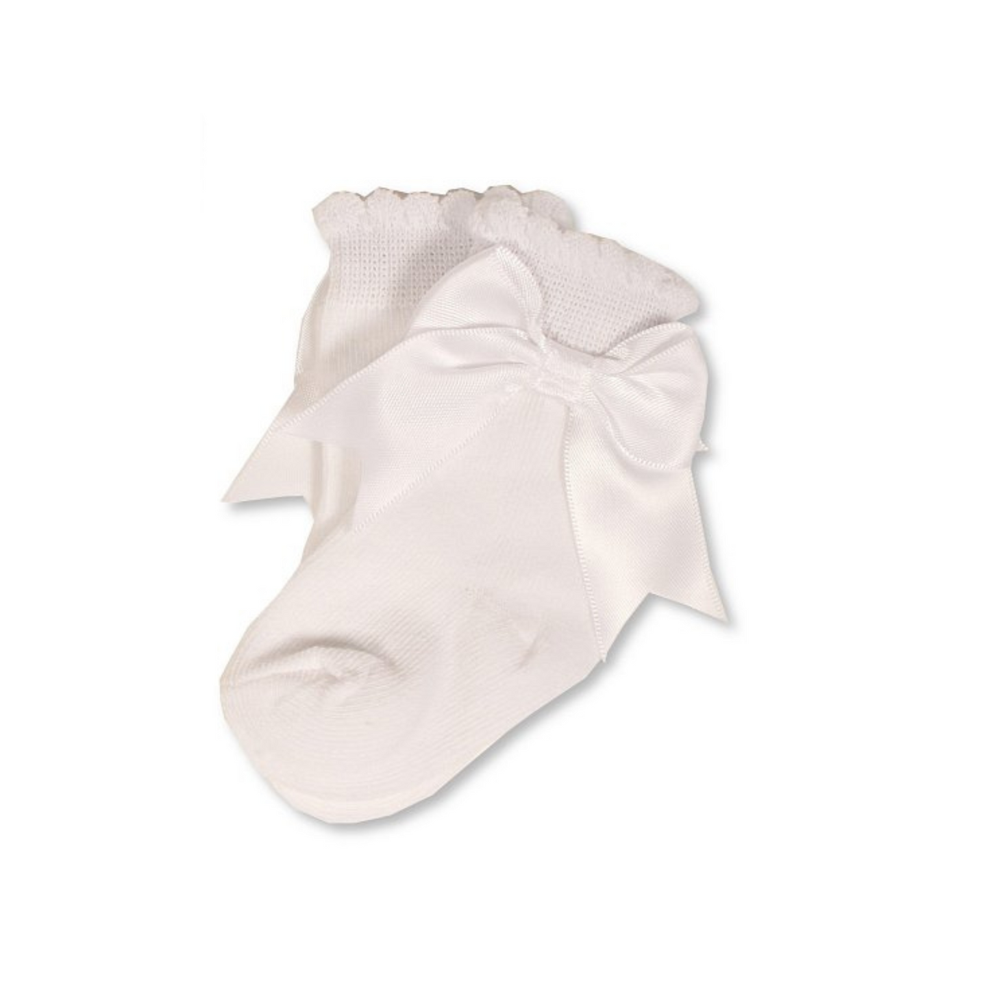 Satin Bow Ankle Socks