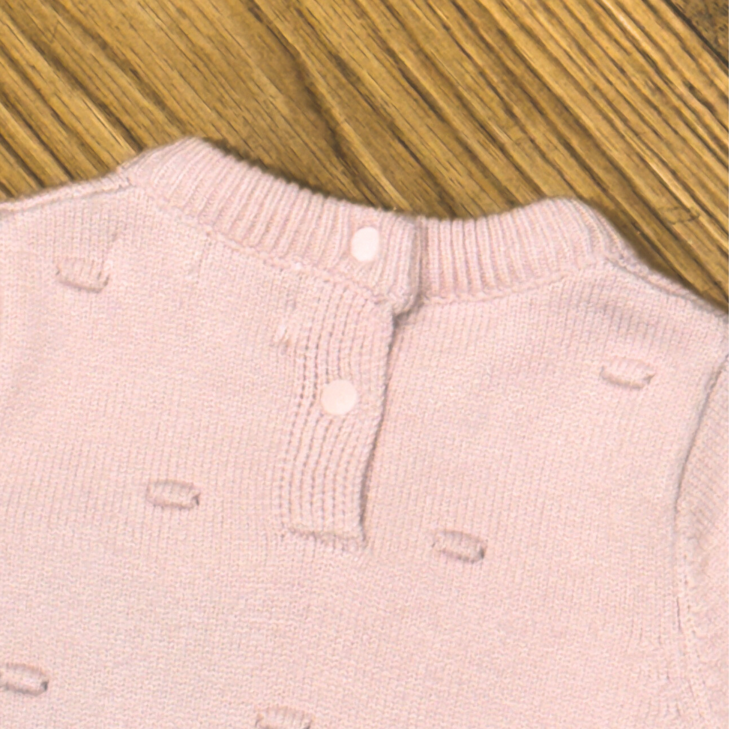 Rosebud Knitted Babygrow