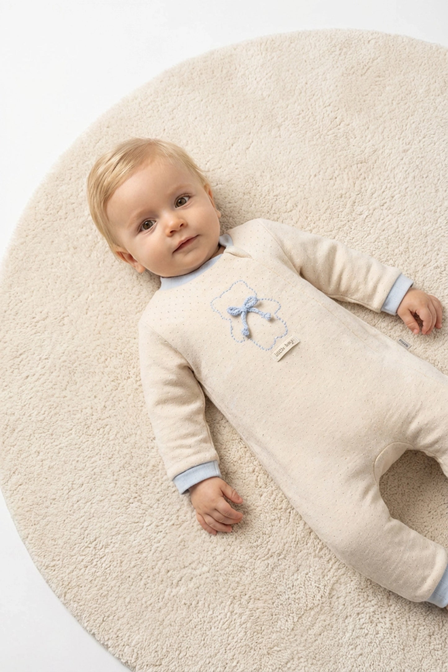 Little Boy Teddy Zip Romper