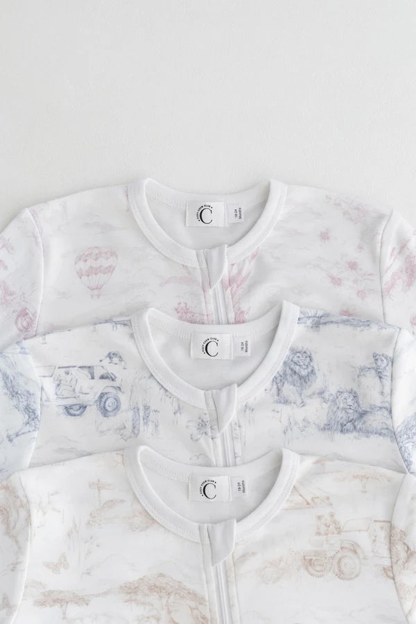 Lyons Den Zip Sleep-suit Baby Pink