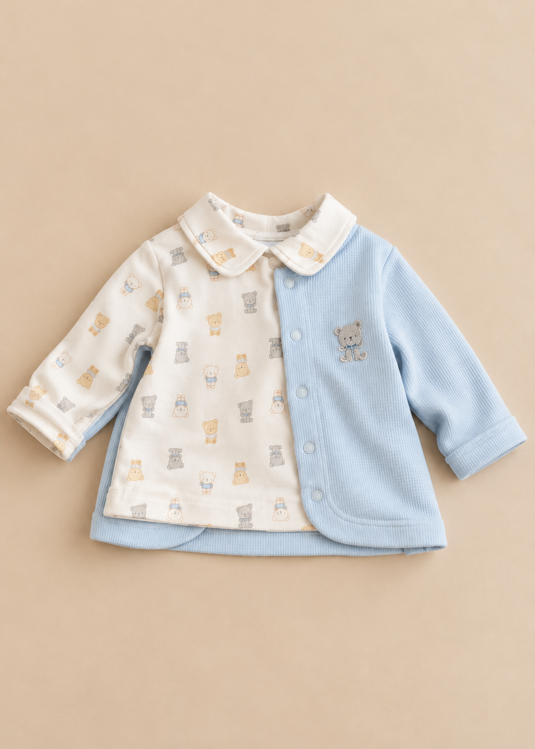 Waffle Teddy Bear Outfit 3PC Set