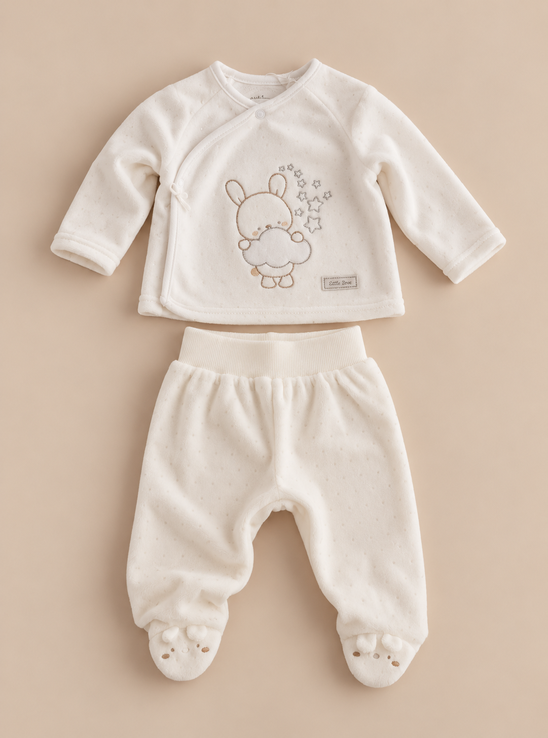 Star Bunny Velour Outfit Set
