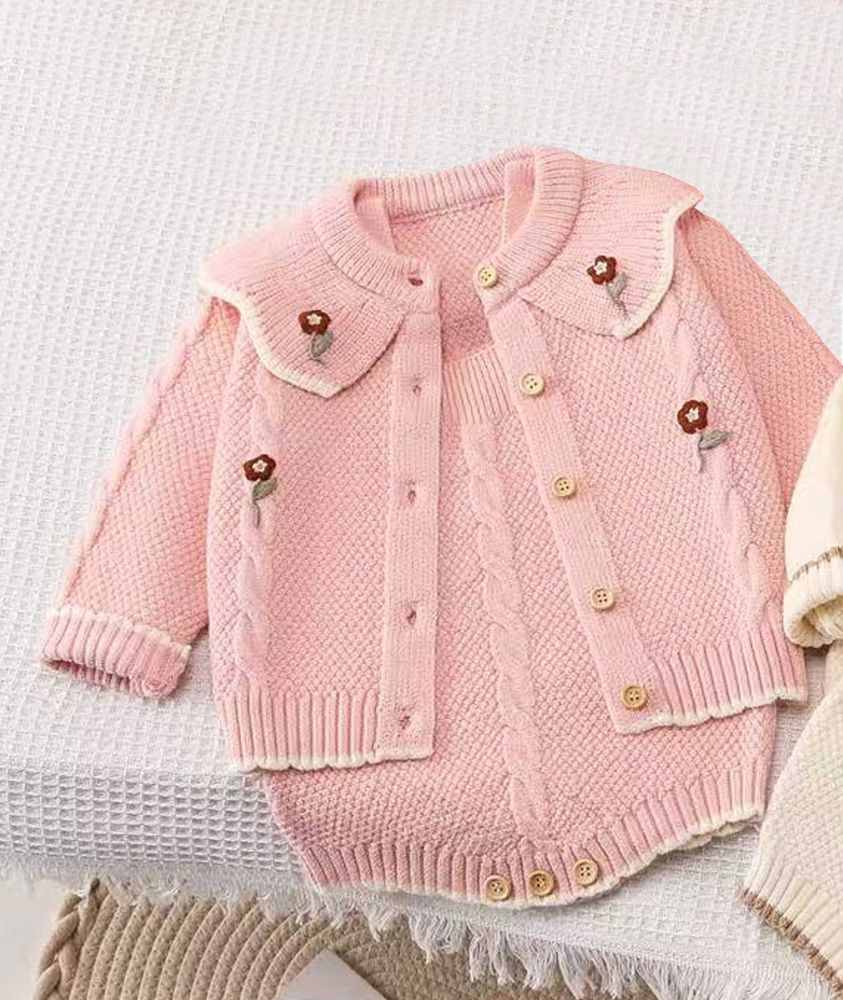 Soft Flourish Cardigan Set