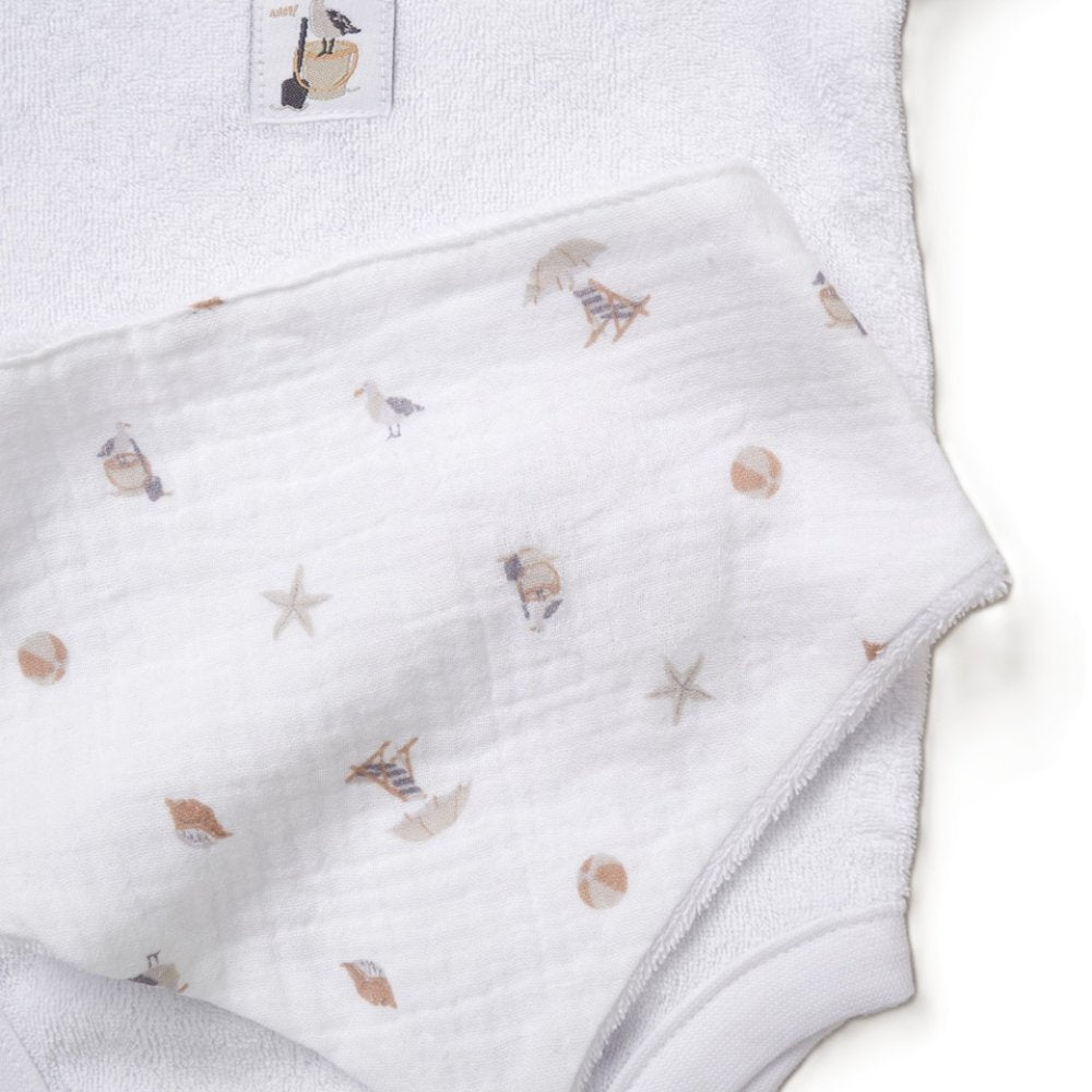 Muslin Beach Print 3PC Set