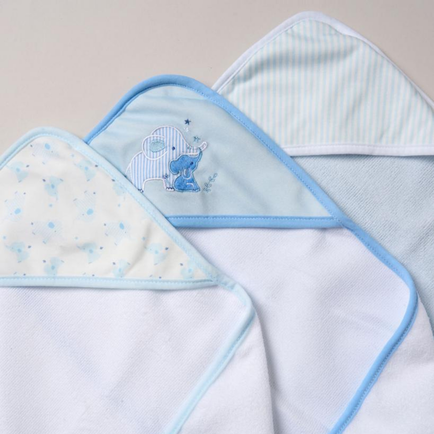Elephant Hooded Towels & Washcloths Set