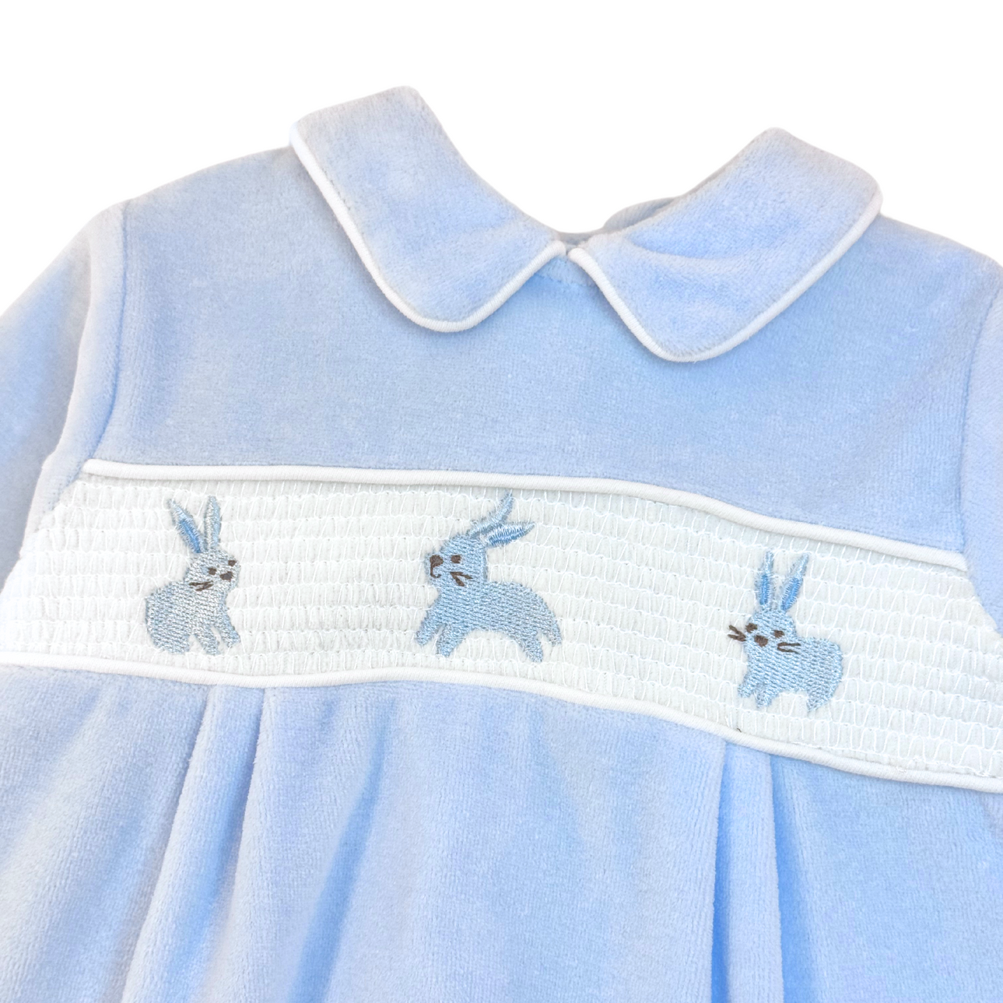 Bunnies Velour Sleepsuit