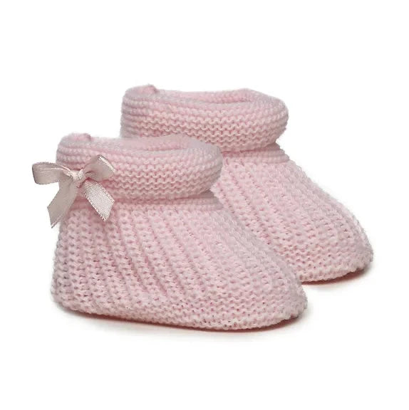 Pink Bow Booties