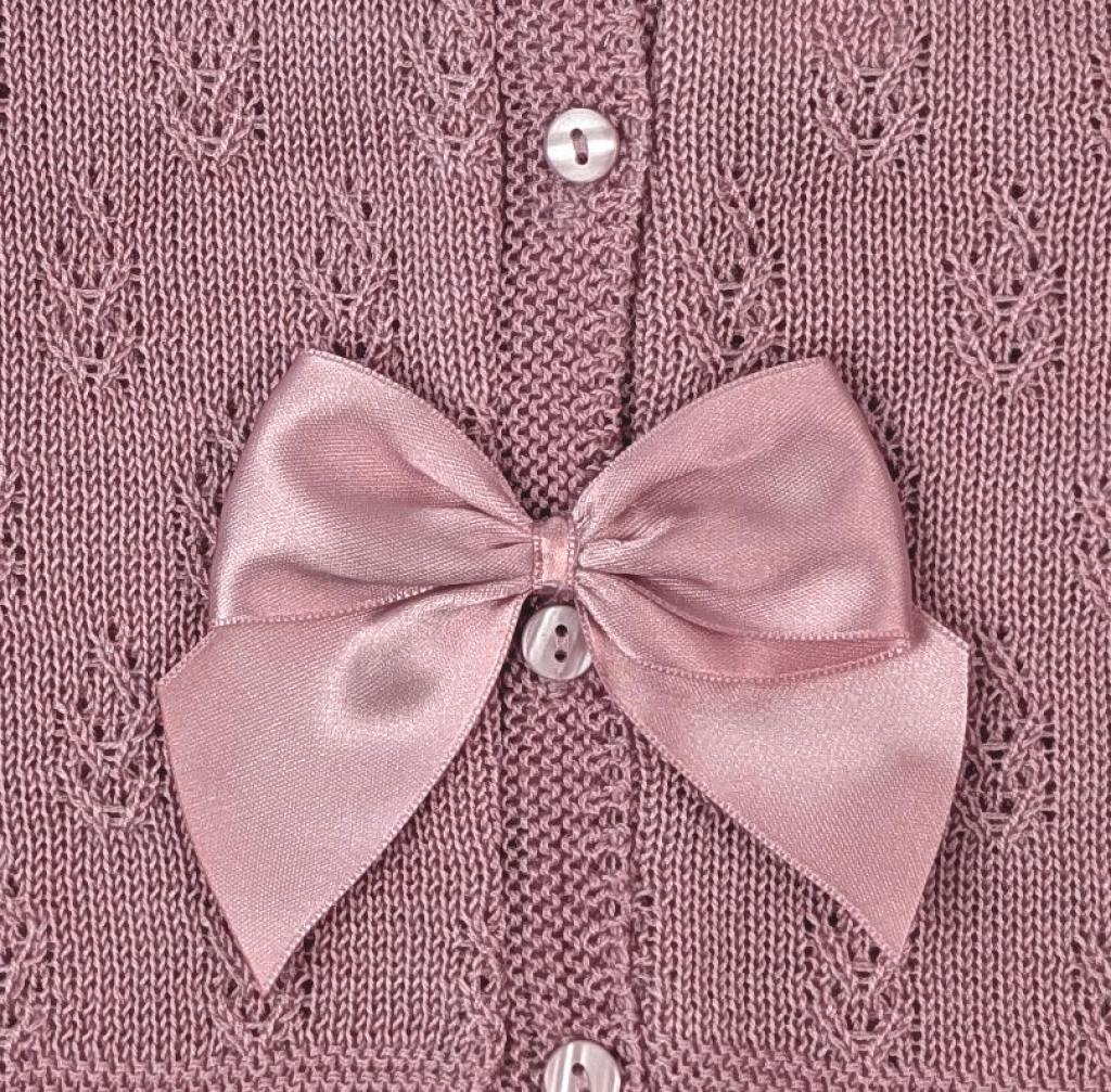 Perle Knit Bow Cardigan