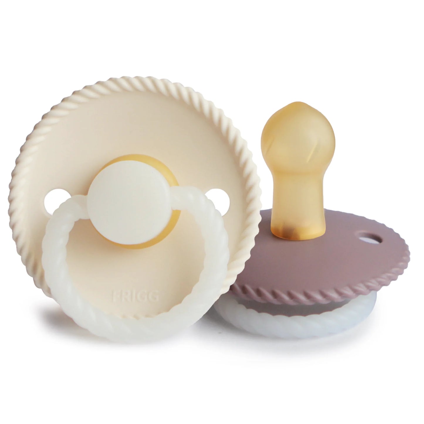 FRIGG Rope Night Natural Rubber Pacifier 2-Pack