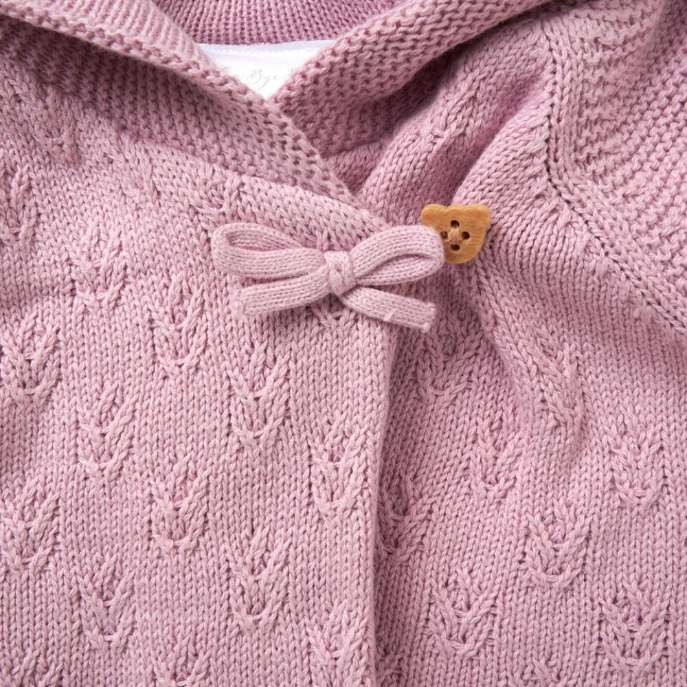 Purple Double Wrap Knit Cardigan