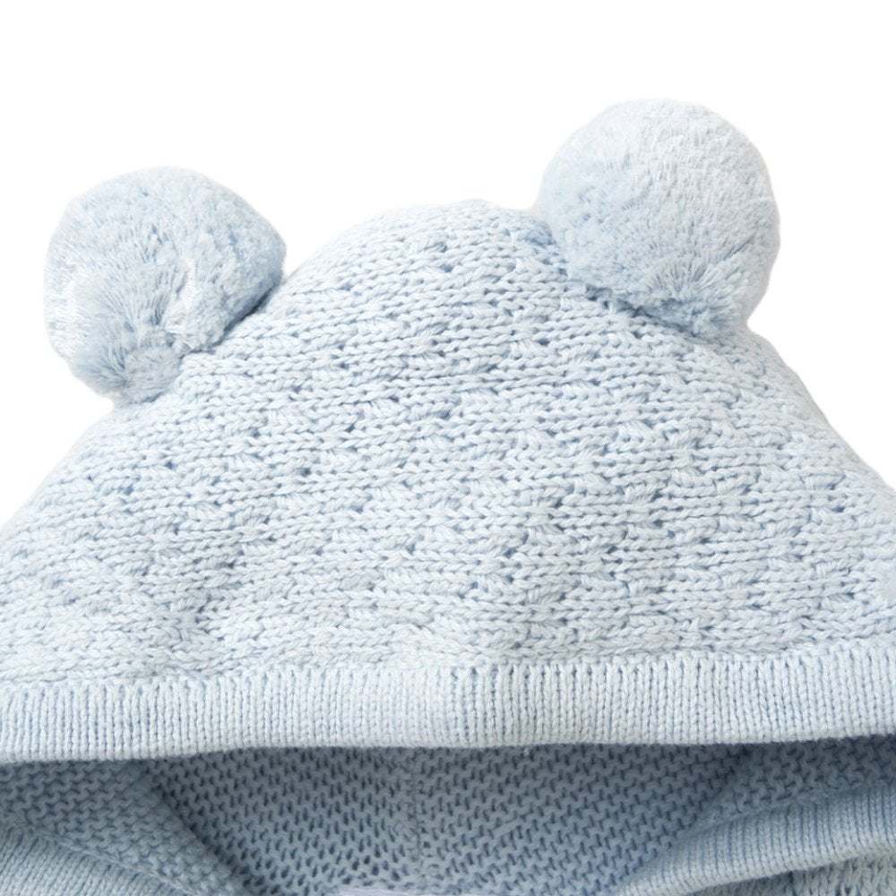 Bear Ears Double Knit Hooded Cardigan