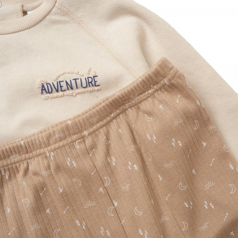 Sweatshirt & Jog Pant Beige Set