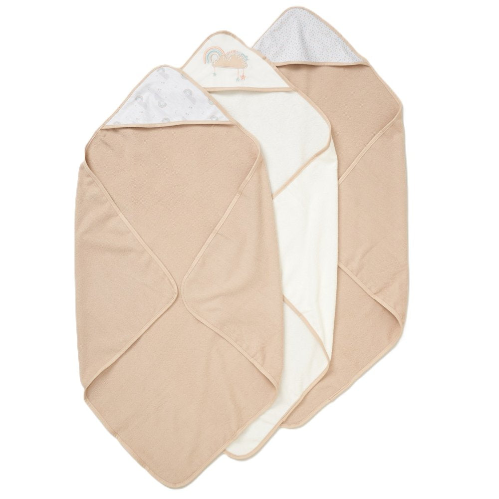 Clouds Hooded Towels & Washcloths Set