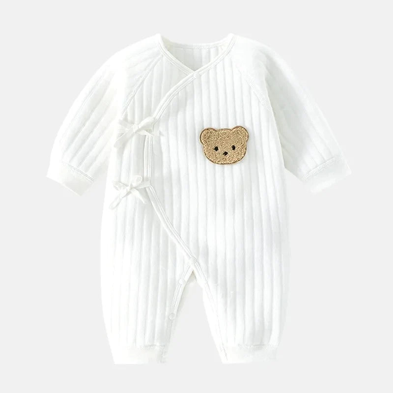 The Teddy Bear Boucle Wrap Baby Grow Romper