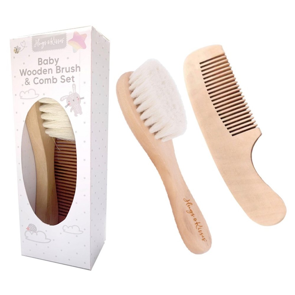 Wooden Brush & Comb Set