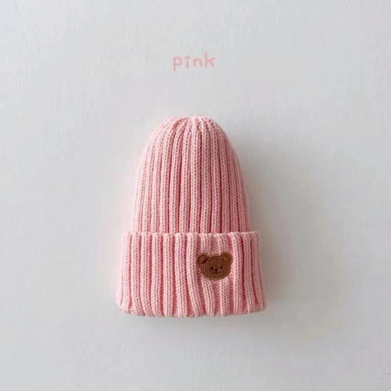 Knitted Bear Beanie Hats
