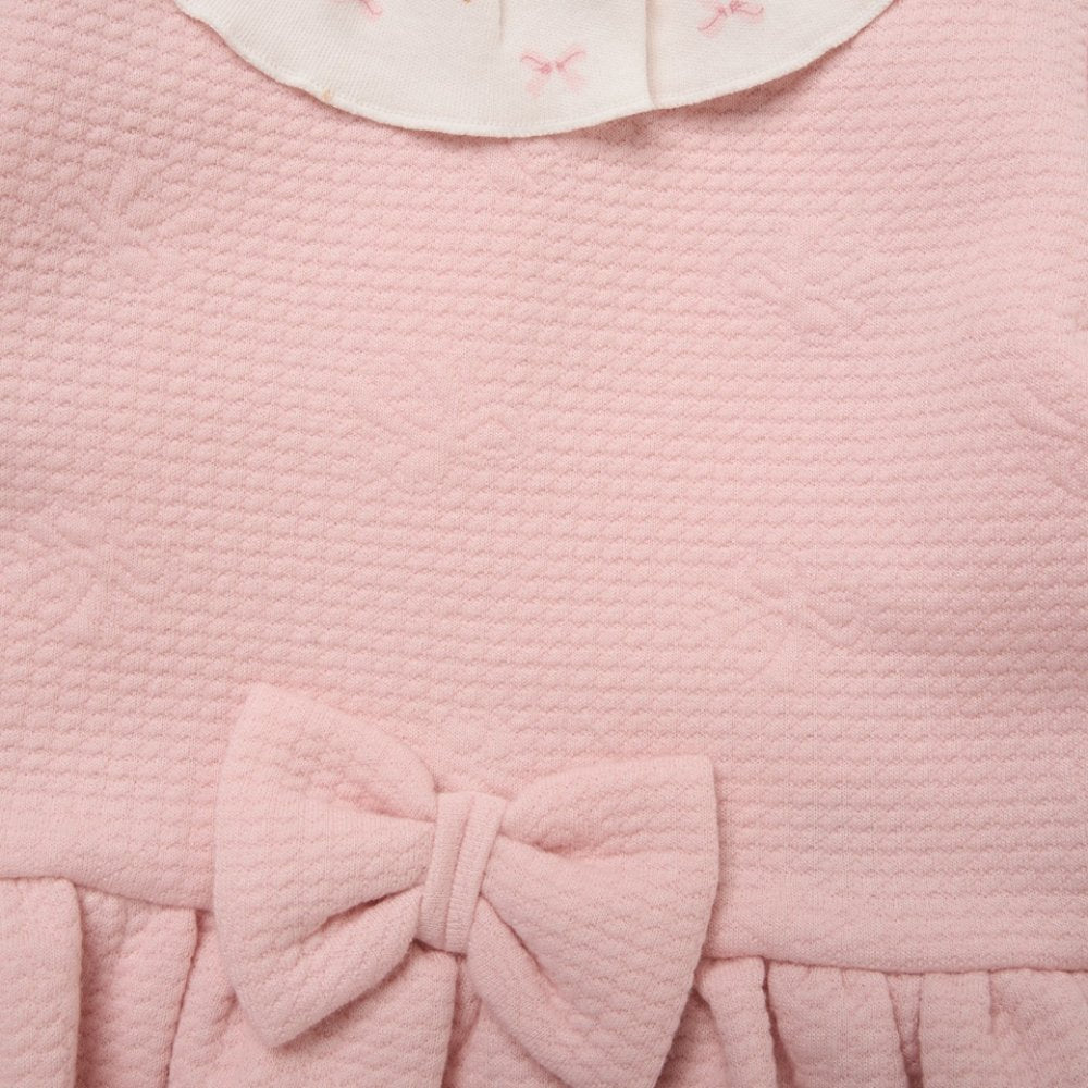 Bow Snow Bear Quilted Set