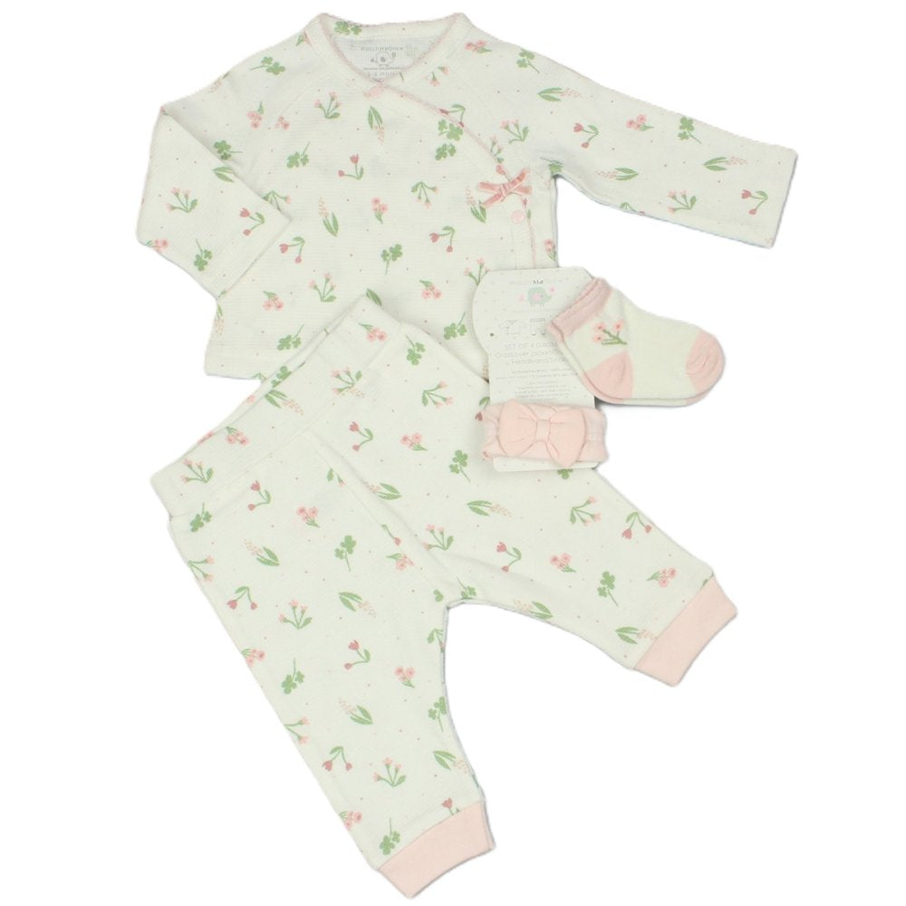 Little Garden Waffle Pyjamas Set