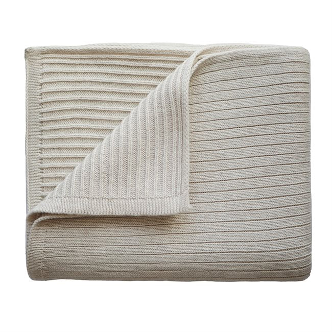 Knitted Ribbed Baby Blanket