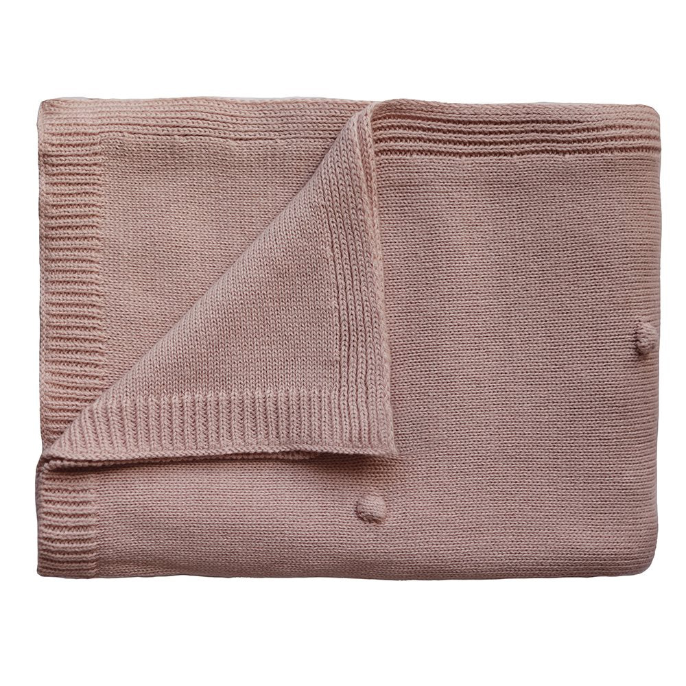 Knitted Dots Texture Baby Blanket