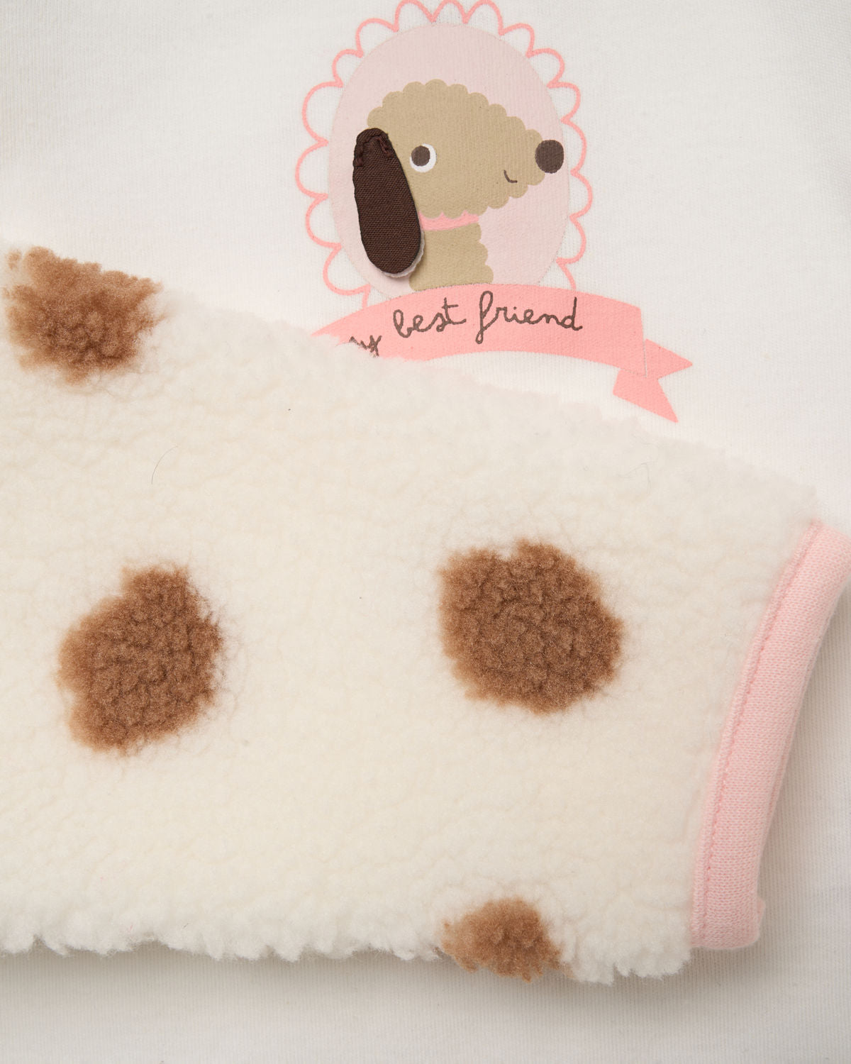 Puppy Dots Fleece Outfit Set