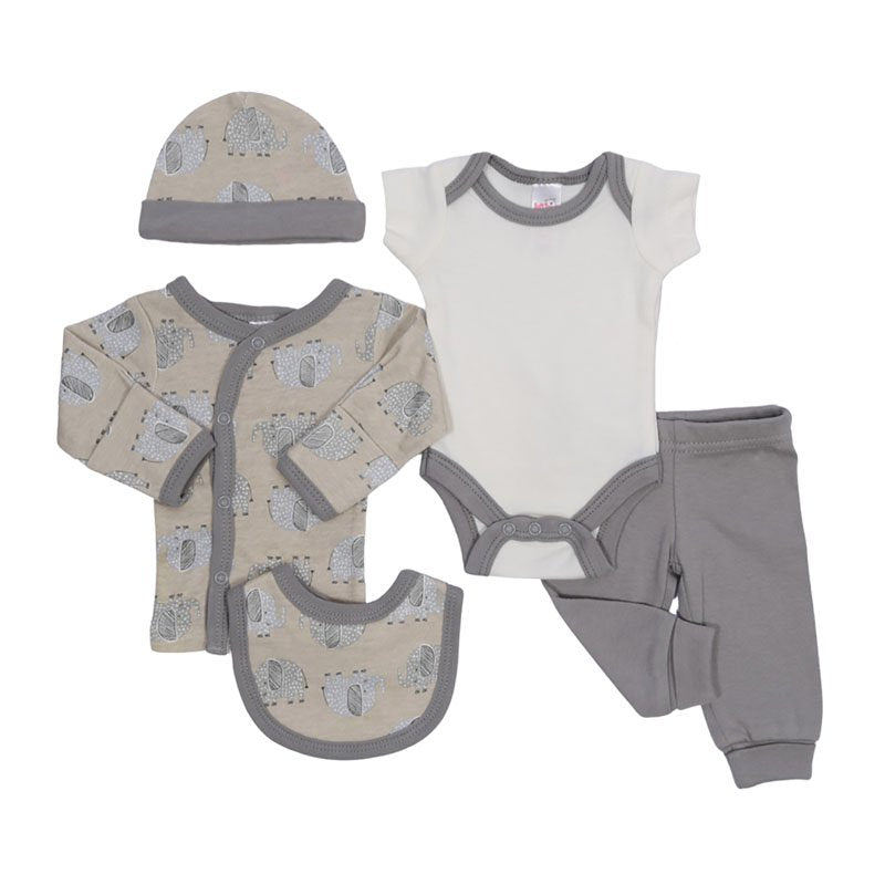 Prem Grey Elephant 5PC Set