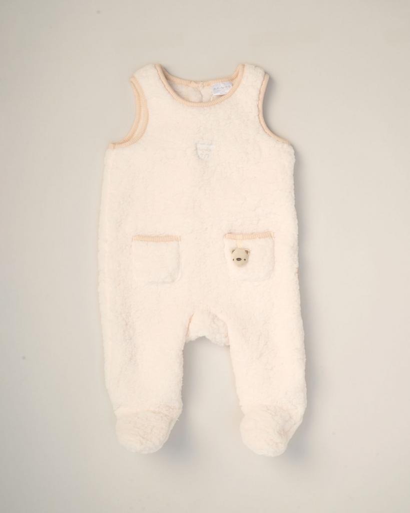 Bear Buddy Sherpa Dungaree Set
