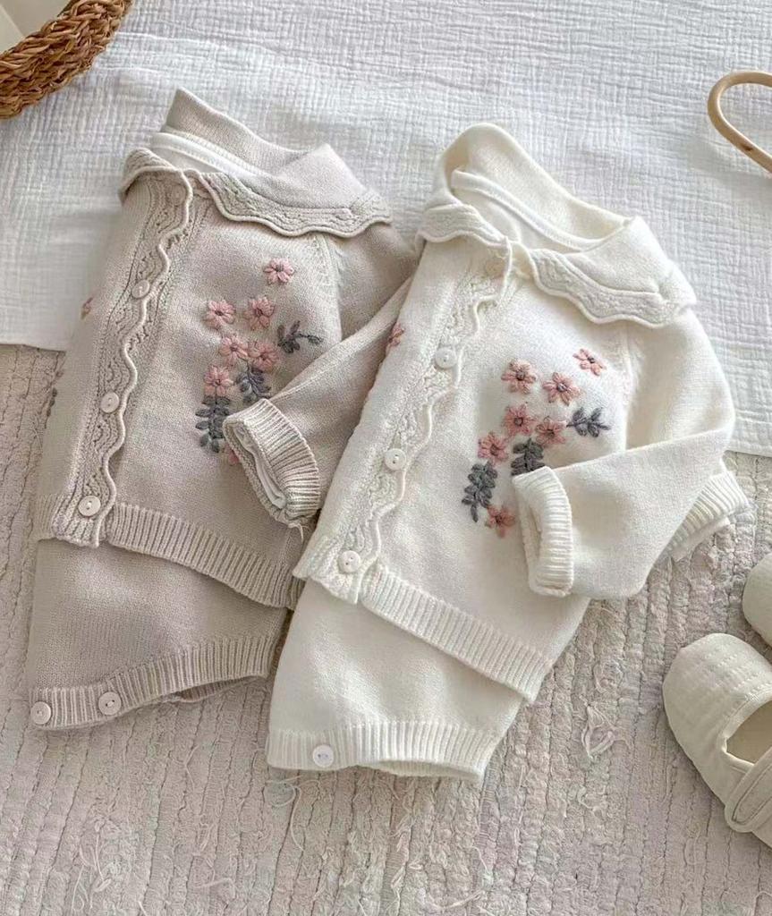 Blossom Whispers Cardigan Set