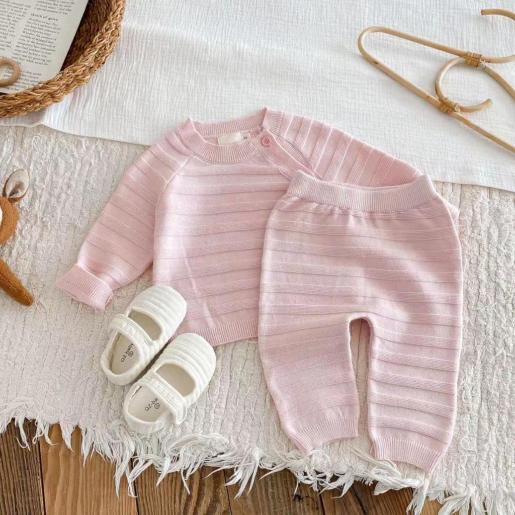 Striped Knitted Set