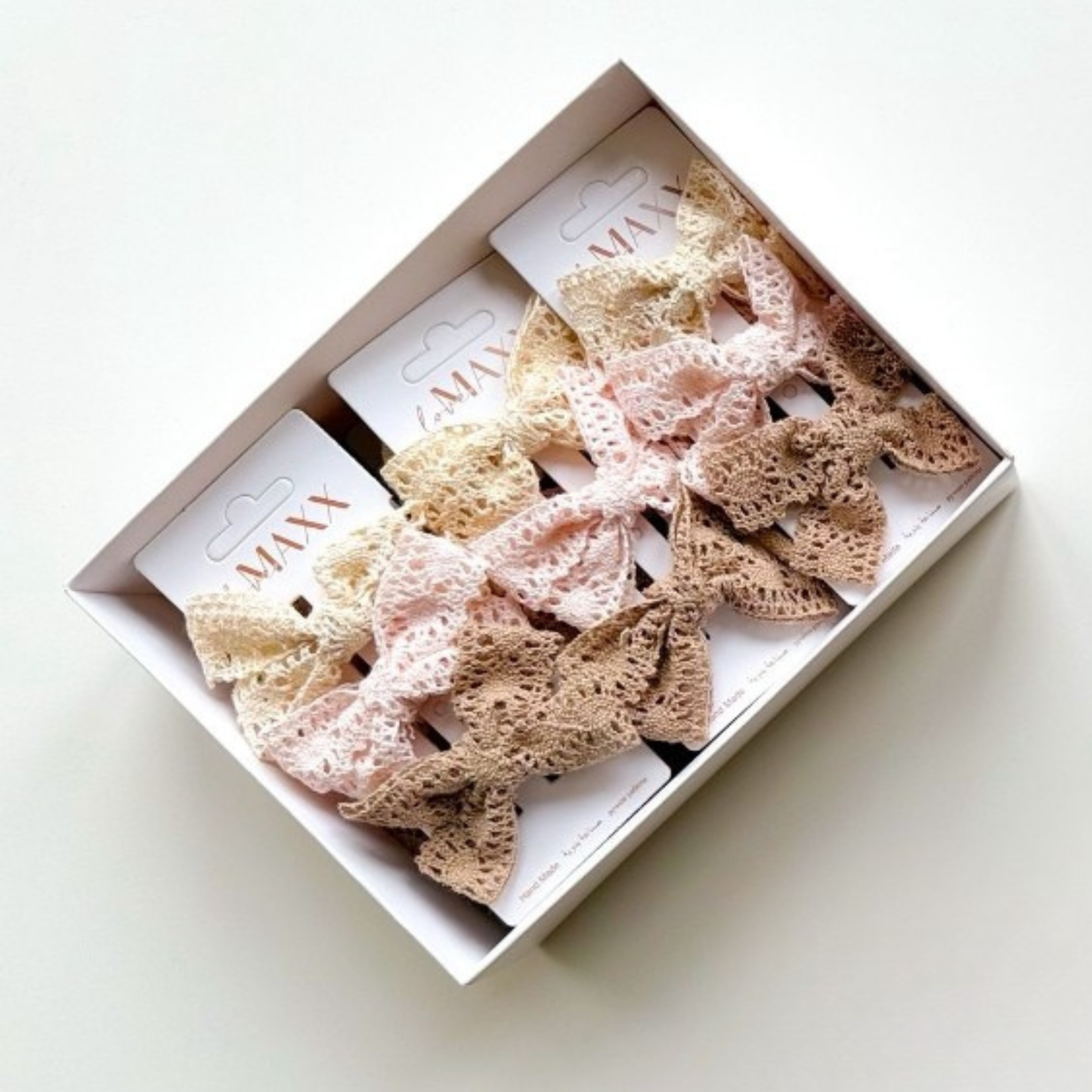 Lace Bow Hair Clips Set