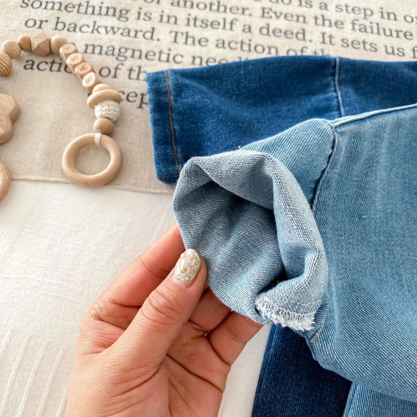 Bear Denim Romper
