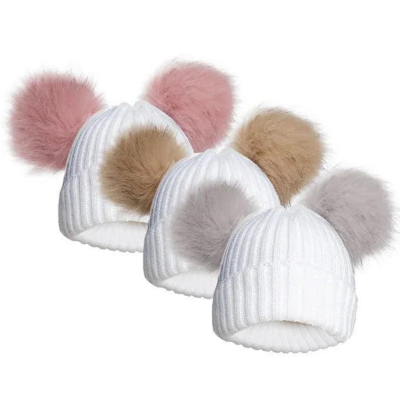 Pom Pom Ribbed Hat