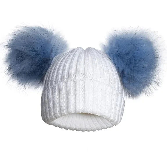 Pom Pom Ribbed Hat