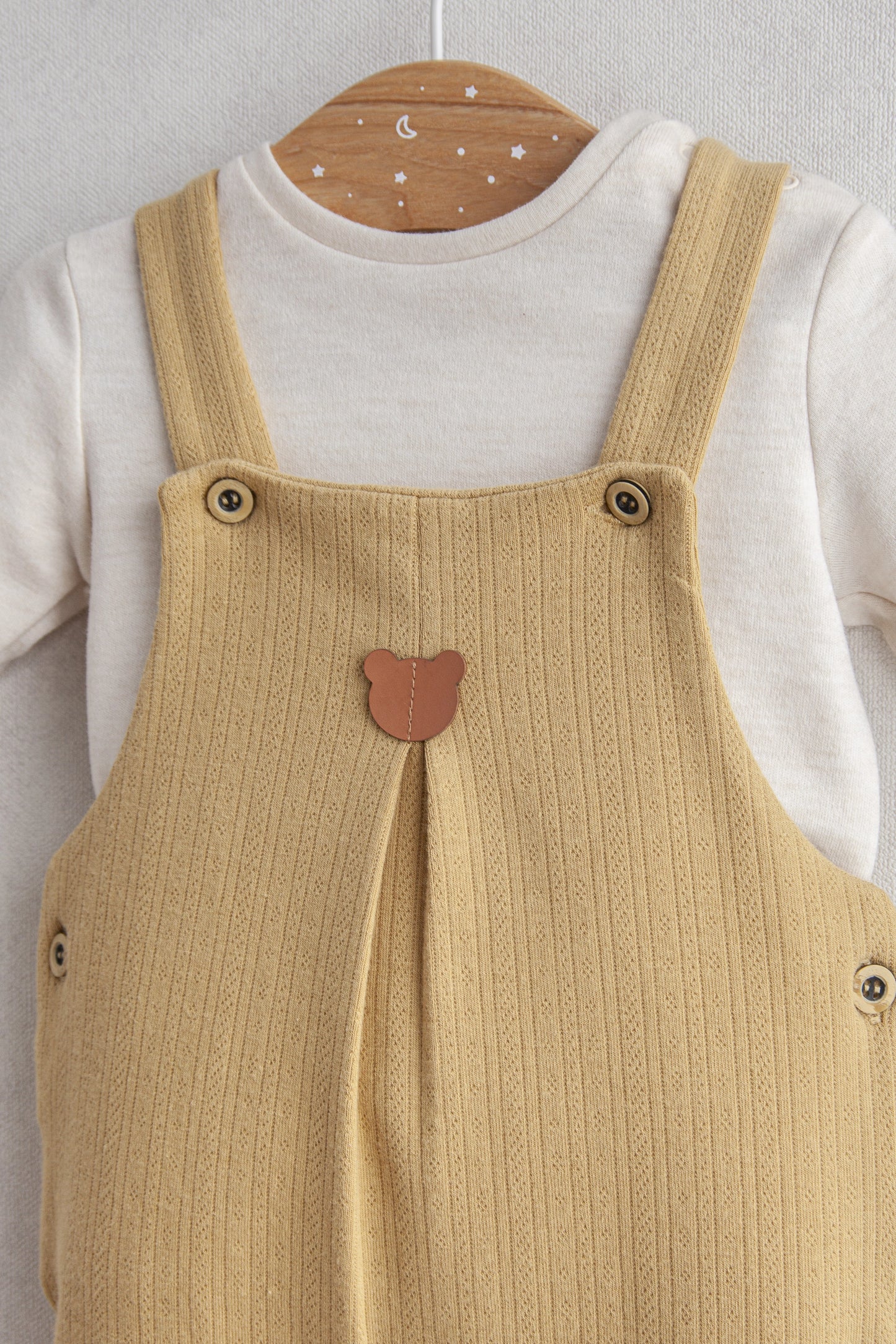 Little Bear Dungaree Set