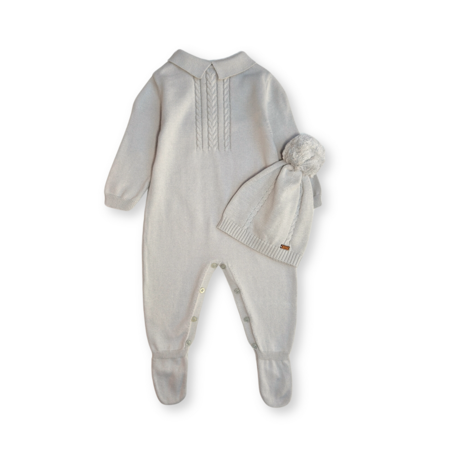 Grey Knitted Sleep-suit