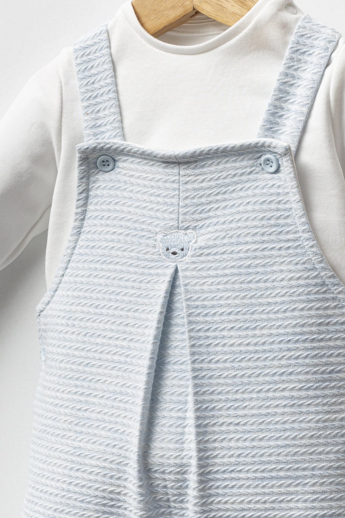 Cillian Bear Dungaree Set