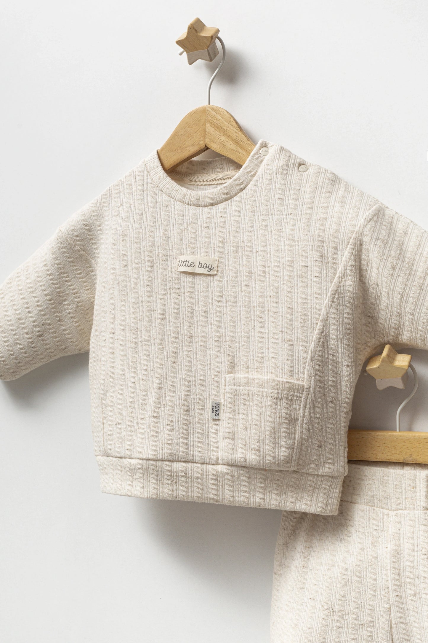 Little Boy Embossed Pocket Outfit
