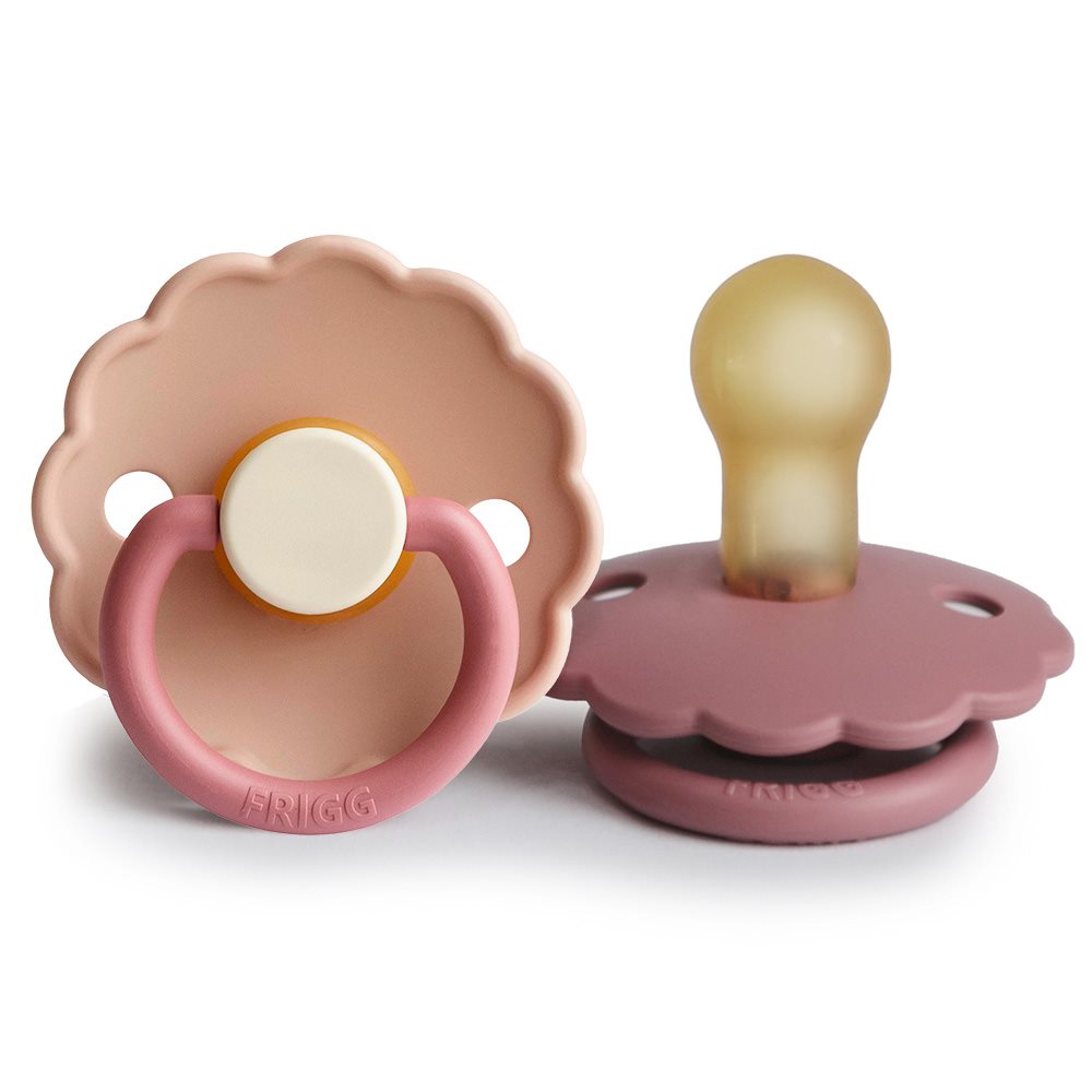 FRIGG Daisy Natural Rubber Pacifier 2-Pack