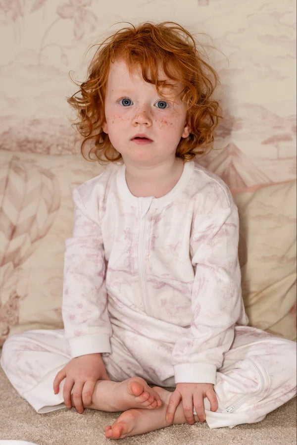Lyons Den Zip Sleep-suit Baby Pink