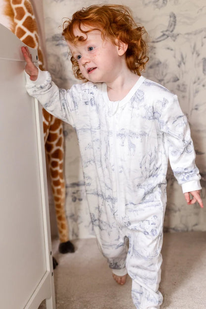 Lyons Den Zip Sleep-suit Baby Blue